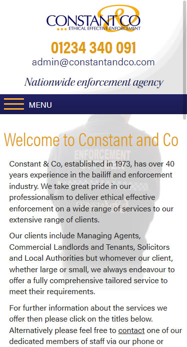Constant & Co Mobile Site