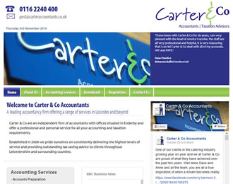 Carter and Co Accountants Website